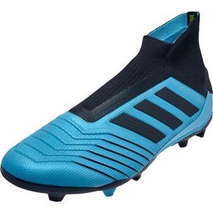 Kids Adidas Predator 19+ FG Boost Primeknit Blue Soccer Cleats Sz 3.5